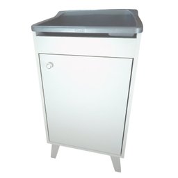 Tanque de lavar Roupa Pequeno 22L Retro Entregue Montado Tanque: Prata - 1