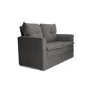Ver imagem 3 de Sofá Pequeno 02 Lugares 150cm Mobi Suede Cinza Herrero