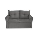 Ver imagem 1 de Sofá Pequeno 02 Lugares 150cm Mobi Suede Cinza Herrero
