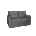 Ver imagem 5 de Sofá Pequeno 02 Lugares 150cm Mobi Suede Cinza Herrero
