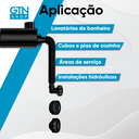 Ver imagem 5 de Sifão Copo de Parede Sanfonado Universal Black Blukit 7/8 X Dn38