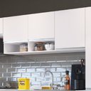 Ver imagem 1 de Armário Aéreo para Cozinha 3 Portas 2 Nichos Athena