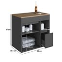 Ver imagem 4 de Balcão Gabinete de Banheiro Suspenso 60 Bangladesh com 1 por