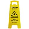 Cavalete Amarelo 27x65cm Cuidado - Piso Molhado - 700al - Sinalize - 1