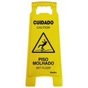 Ver imagem 1 de Cavalete Amarelo 27x65cm Cuidado - Piso Molhado - 700al - Sinalize