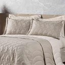 Ver imagem 2 de Kit Cobre Leito Colcha Monique Queen 5 Peças Dupla Face Micropercal 200 Fios Bordado Floral - Cá