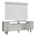 Ver imagem 5 de Rack Madesa Cancun com Pés e Painel para Tv até 65 Polegadas - Branco/branco 099b