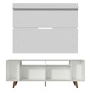 Ver imagem 7 de Rack Madesa Cancun com Pés e Painel para Tv até 65 Polegadas - Branco/branco 099b