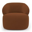 Ver imagem 7 de Kit 02 Poltronas Giratória e 01 Sofá Orgânico Glee 03 Lugares 170cm Veludo Terracota - Desk