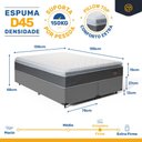Ver imagem 4 de Cama Box com Colchão de Espuma D45 Pillow Top Fort Comfort Queen 158cm