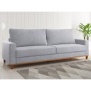 Ver imagem 1 de Estofado Living 4 Lugares Columbia 2,2m Linho Inox - Casa Giulia
