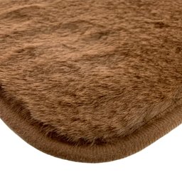 Tapete para Banheiro Antiderrapante Macio Saída de Banho 60x40cm Marrom - 2