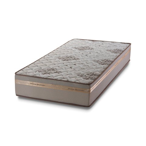 Colchão Solteiro D 33 One Face Millenium 19x 188x 88 cm Bege/Dourado/Branco Hellen Colchões