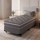 Ver imagem 1 de Colchão Solteiro Hellen D33 One Face Millenium 19x 188x 88 cm Cinza/Branco Colchões