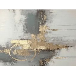 Quadro Decorativo Tela Canvas Abstratro Ref:qbab1 Lojall 90 X 60 Cm Borda Infinita - 3