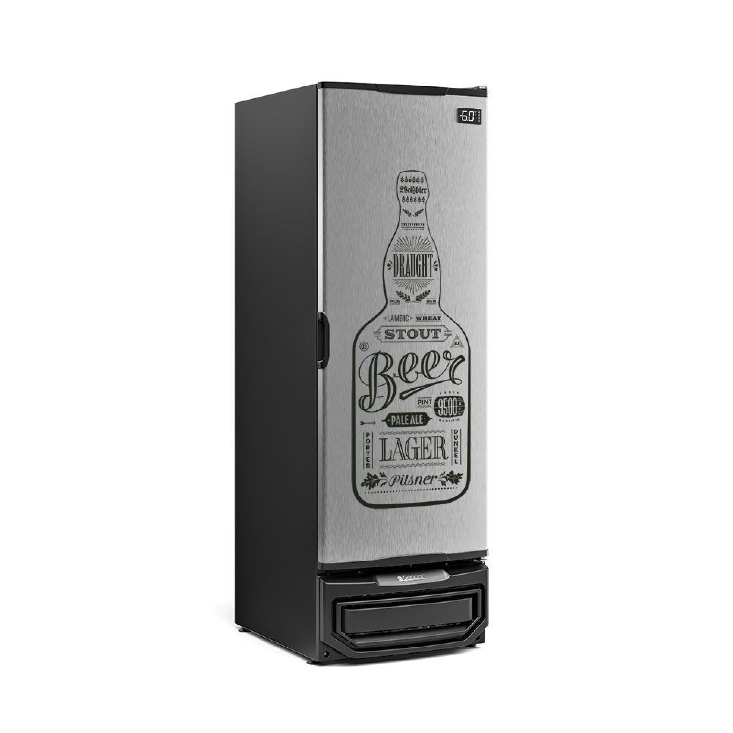 Cervejeira 570 Litros Frost Free Porta Cega GCB-57 GW TI Gelopar Laterais Pretas 127v