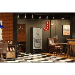 Cervejeira 570 Litros Frost Free Porta Cega GCB-57 GW TI Gelopar Laterais Pretas 220v - 3