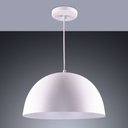 Ver imagem 2 de Luminária Pendente Meia Lua Montreal G Lustre Sala Mesa Cozinha Bivolt E27:branco/branco/bivolt