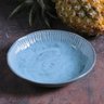 Prato Fundo 830ml Linhas Breeze 22,5cm Cerâmica Azul Porto Brasil Sopa Jantar Mesa Posta - 2
