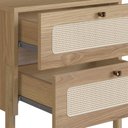 Ver mais imagens de Mesa de Cabeceira 2 Gavetas Palhinha 27933 Linha Oslo Hanover Artesano
