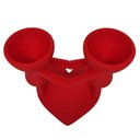 Ver imagem 2 de Vaso Namorados Duplo 19 cm Suculentas Decoração Vaso 3D Decorativo Vermelho