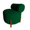 Ver imagem 1 de Poltrona Decorativa Mônaco Bouclé Verde