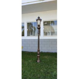 Poste Para Jardim Colonial Sinha Alumínio Cobre 1.80m 15002 - 1