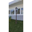 Ver imagem 3 de Poste Para Jardim Colonial Sinha Alumínio Cobre 1.80m 15002