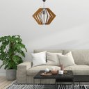 Ver imagem 3 de Luminária Teto tipo Pendente PEGASUS MDF Completa -:Marrom