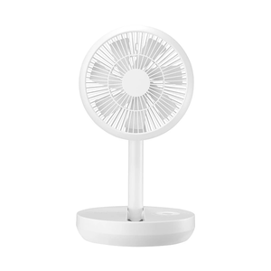 Ventilador de assoalho elétrico telescópico portátil bateria recargavel - Branco