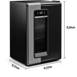 Cervejeira 95 Litros Porta com Visor Frost Free GRB-100 PR Gelopar Laterais Pretas 127v - 7
