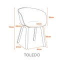 Ver imagem 2 de Cadeira Area Externa em Polipropileno Toledo Fratini
