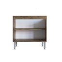 Ver imagem 2 de Balcão para Cozinha 80cm 2 Portas Athena Marrom/Itaúba/Off White