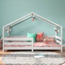 Ver imagem 6 de Cama Montessoriana Madeira Maciça Casa com Estrado Rena Branco Idimex