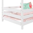 Ver imagem 3 de Cama Montessoriana Madeira Maciça Casa com Estrado Rena Branco Idimex