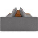 Ver imagem 2 de Sofá Ilha Modular para Sala 312cm com Puff Dublin K01 Bouclê Cinza Sintético Caramelo - Lyam