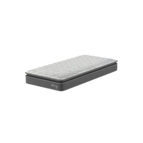 Colchão Solteiro Classic 24x 188x 88cm Branco/Cinza Montreal