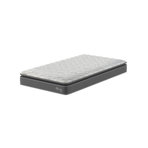 Colchão Solteirão Classic 20X 198X 108cm Branco/Cinza Montreal