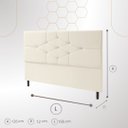 Ver imagem 3 de Cabeceira Cama Box Queen 195 Cm Virgínia:rose