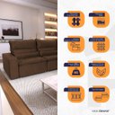 Ver imagem 4 de Conjunto Canto Amsterdam C/ Molas Retrátil Reclinável - King House