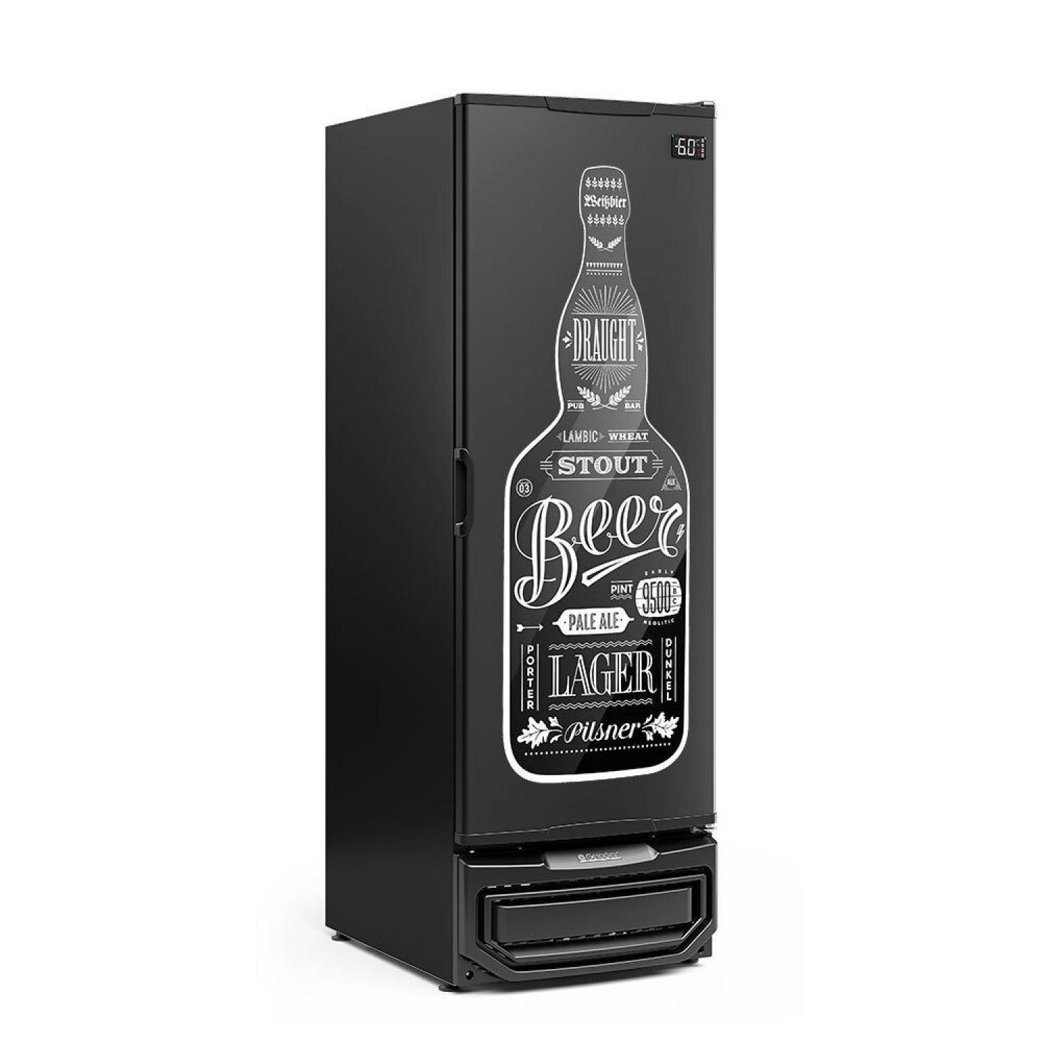 Cervejeira 570 Litros Frost Free Porta Cega GCB-57 PR Gelopar Preta 127v - 1