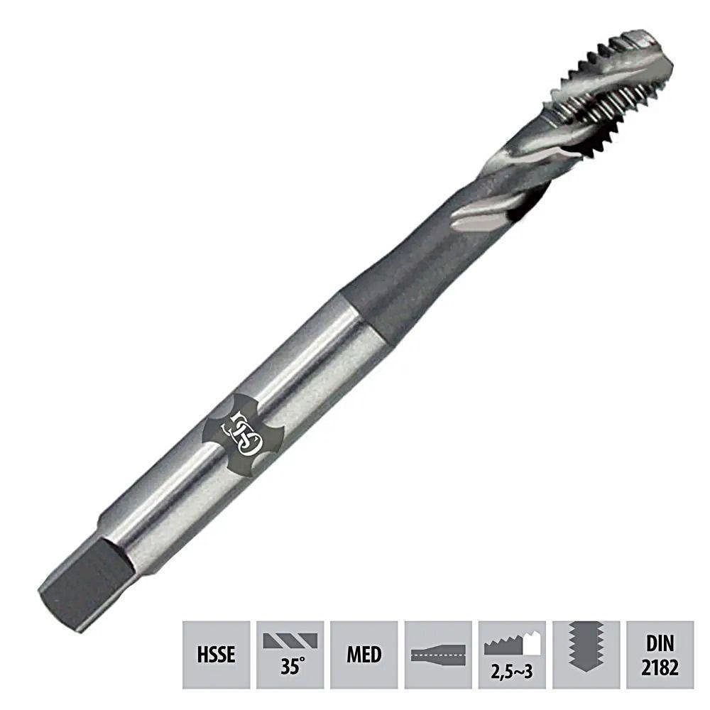 Macho para Máquina Hsse Bsw 3/16 X 24 Sft 290/2 - Din 2182 - Osg