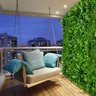 Placa Jardim Vertical Artificial Luxo 100x200cm Alta Cobertura Muro Inglês com Proteção Uv - 8