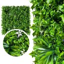 Ver imagem 4 de Placa Jardim Vertical Artificial Luxo 100x200cm Alta Cobertura Muro Inglês com Proteção Uv