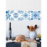 Faixa Decorativa Adesiva (autocolante) - Azulejo Azul 2 - 1