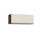 Ver imagem 3 de Armário Aéreo para Cozinha 1 Porta Basculante Athena Marrom/Itaúba/Off White