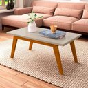 Ver imagem 2 de Mesa de Centro Retangular 90 x 50 x 39 Prism Patrimar Off White