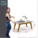 Ver imagem 4 de Mesa de Centro Retangular 90 x 50 x 39 Prism Patrimar Off White