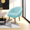 Ver imagem 1 de Poltrona Decorativa para Sala Recepção Manicure Consultório Stella Suede