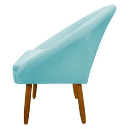 Poltrona Decorativa para Sala Recepção Manicure Consultório Stella Suede - 4